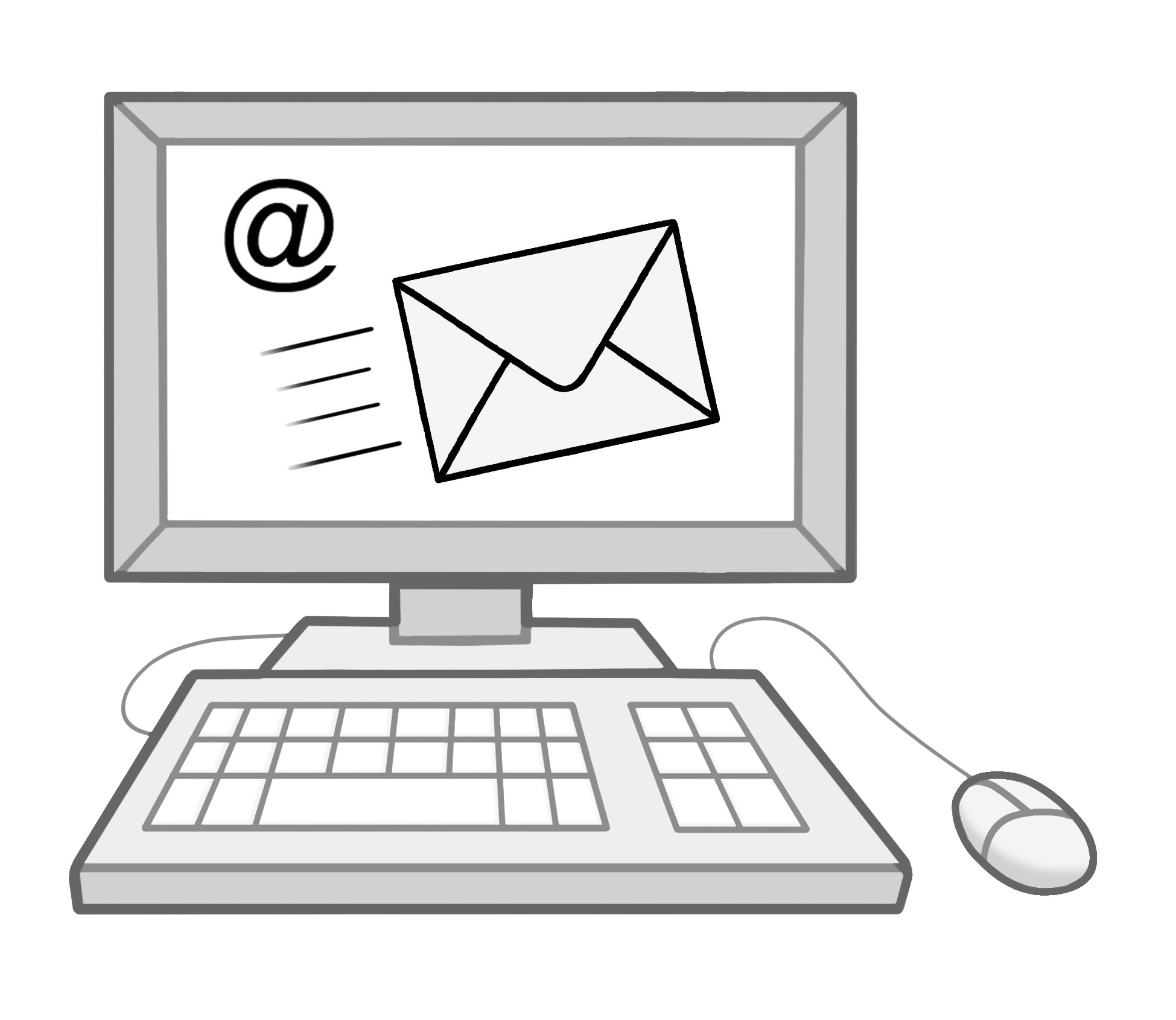 Illustration von E-Mail versenden